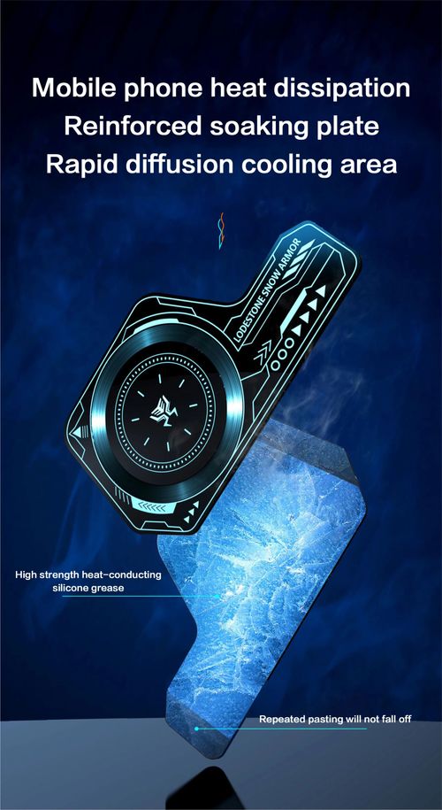 Stick-on mobile phone cooler