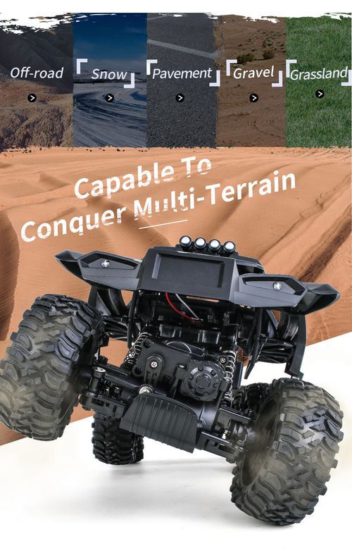 All-Terrain Alloy RC Rock Crawler with Lights and Mist Spray – Kids' Stunt & Climbing Toy