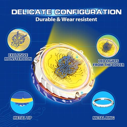 Infinity Nado Battling Toys Battle Set for Kids 5+ with Spinning Top & Sword Launcher High-Quality ABS Material Anime Design Safe Durable