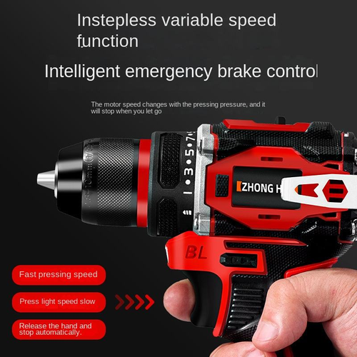 High Performance Electric Power Drills Brushless Handheld Multifunctional Lithium Drill 21v Cordless Impact Drill