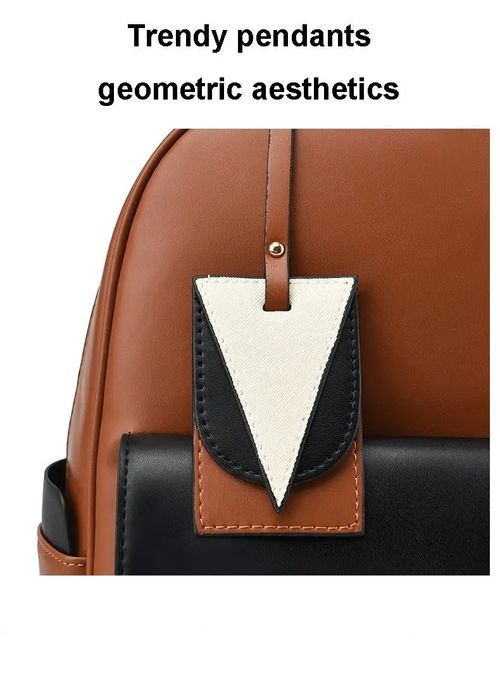 Large-capacity, multi-compartment waterproof leather backpack