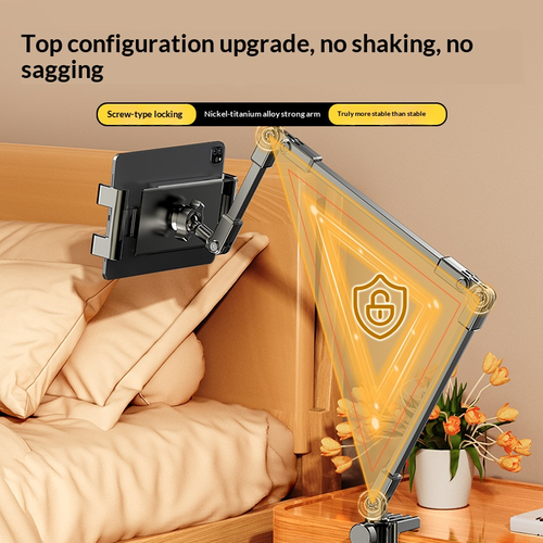 Three-section lazy holder, suitable for both smartphones and tablets.
