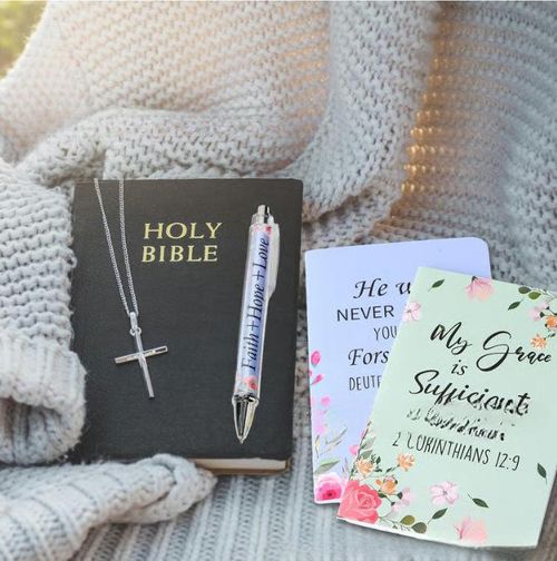 Motivational Pens & Bible Verse Notebooks