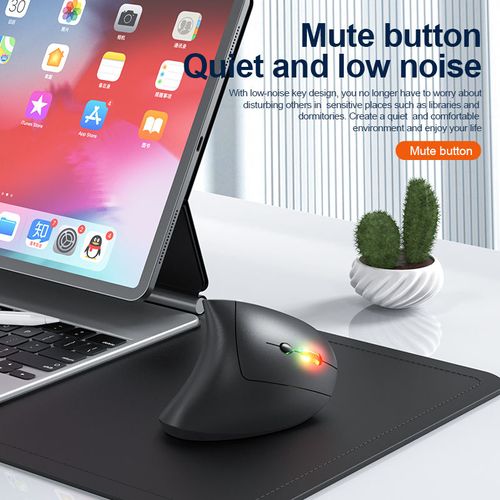 Ergonomic Mini LED 6D Wireless Rechargeable Vertical Mouse