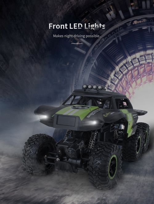 All-Terrain Alloy RC Rock Crawler with Lights and Mist Spray – Kids' Stunt & Climbing Toy
