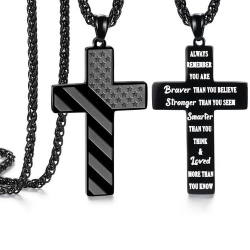 Creative Scripture Cross Pendant