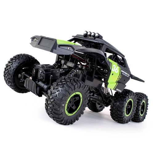 All-Terrain Alloy RC Rock Crawler with Lights and Mist Spray – Kids' Stunt & Climbing Toy