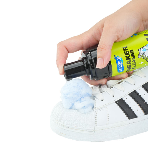 Sneaker Cleaning Kit Foam Cleaner for White Sneakers Removes Yellow Stains and Grime No-Rinse Daily Cleaner