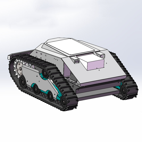 New Design Manufacturer Agriculture Remote Control Self Propelled Rubber Crawler Lawn Mower