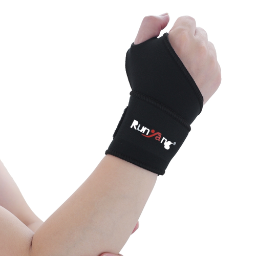 Breathable, wrap-around compression sports wrist brace（2 pieces）