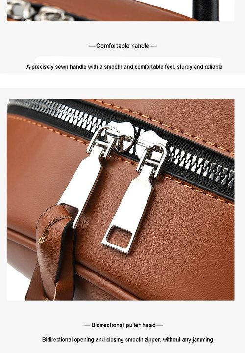 Large-capacity, multi-compartment waterproof leather backpack