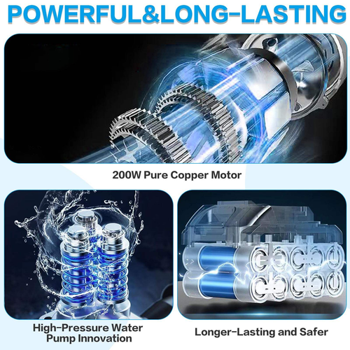 Cordless Pressure Washer Portable Cordless High-Pressure Electric Car Washer Wireless Water Gun Cleaning Machine Car Washer