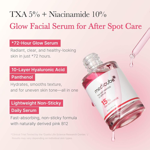 Medicube TXA+Niacinamide 15% Facial Serum for Post Spot Treatment | All-in-One Daily Korean Skincare