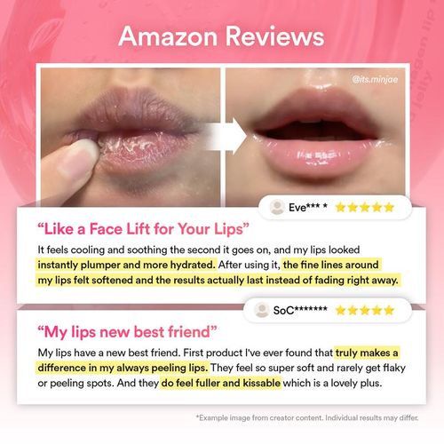 Collagen Lip mask Glazed Jelly｜Nourish, Hydrate, Shea Butter, Revitalize for your Flaky and Dry Lips, Comfort, Lipbalm