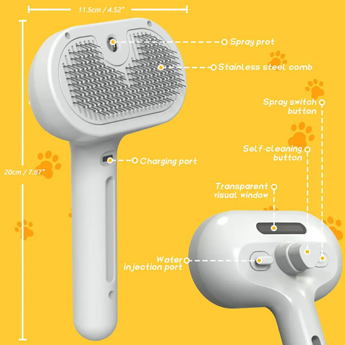 🔥LAST DAY 49% OFF - Quick &Steam Pet Hair Brush