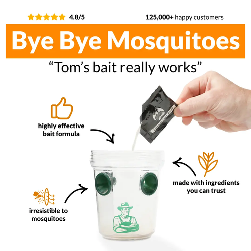 SAY GOODBYE TO MOSQUITOES Mosquito TNT 2.0 2025 New & Improved, Easy Bait Set-Up Mosquito Control