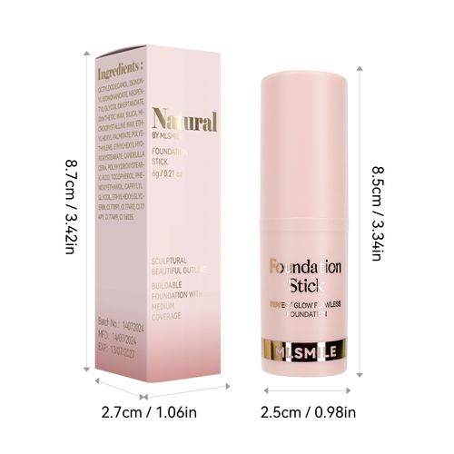 6-color foundation stick waterproof, sweat-proof, brightening, contouring, concealer stick, light matte liquid foundation