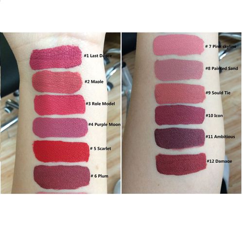6-color waterproof matte non-stick lip glaze liquid lipstick set(Subject to receipt of goods)
