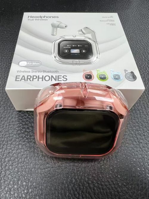 Airmax in-ear LCD screen noise reduction transparent model ultra-long battery life transparent warehouse sports Bluetooth headset