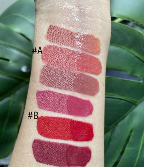 4-color glossy and matte non-stick lip glaze makeup set