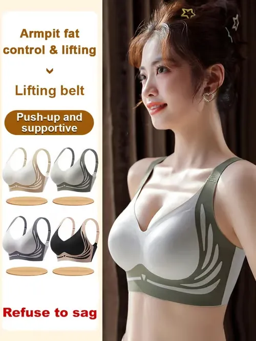 ✨Size XXXL Suitable for 60kg-80kg✨Anti-Sag Wireless Push-Up Bra ✨