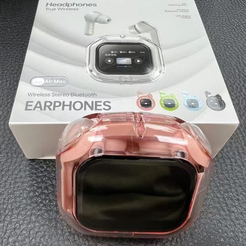 Airmax in-ear LCD screen noise reduction transparent model ultra-long battery life transparent warehouse sports Bluetooth headset