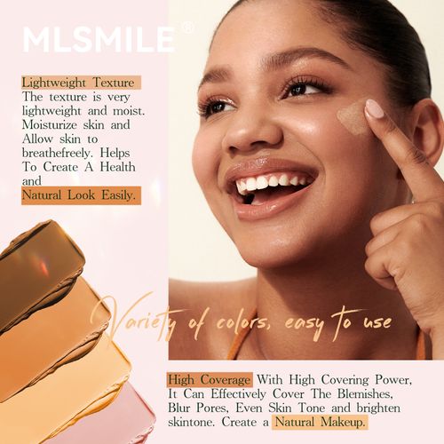 6-color foundation stick waterproof, sweat-proof, brightening, contouring, concealer stick, light matte liquid foundation