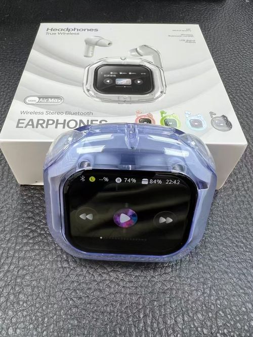Airmax in-ear LCD screen noise reduction transparent model ultra-long battery life transparent warehouse sports Bluetooth headset