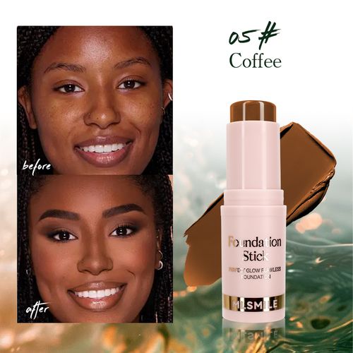 6-color foundation stick waterproof, sweat-proof, brightening, contouring, concealer stick, light matte liquid foundation