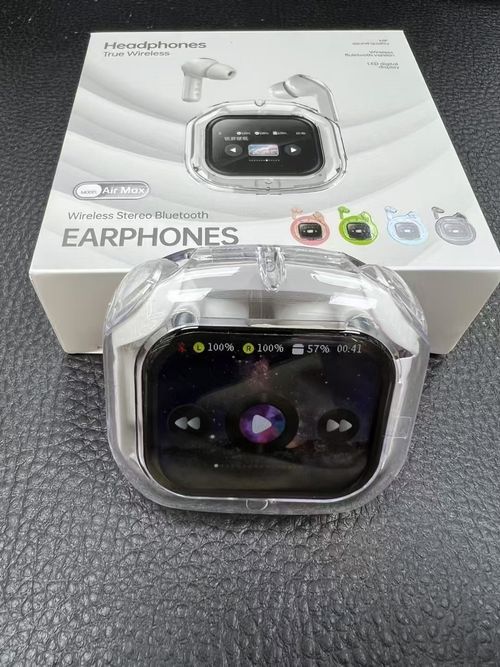 Airmax in-ear LCD screen noise reduction transparent model ultra-long battery life transparent warehouse sports Bluetooth headset