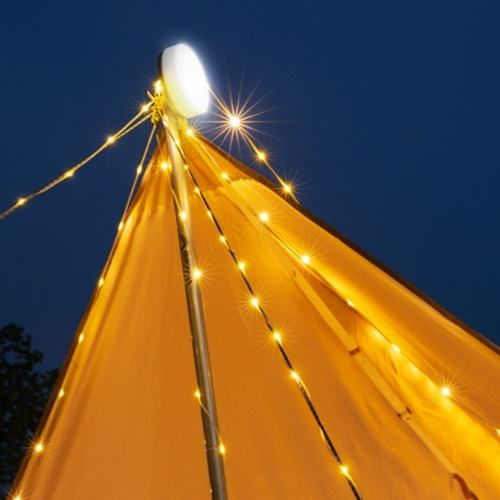 APP-Controlled LED Starry Fairy String Lights Color-Changing Tent Decoration for Outdoor Camping Enhances Atmosphere