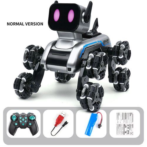 🌟 New Kids' RC Car: 8-Wheel Stunt Mechanical Dog | Electric Toy with Watch Sensing & Smart Robot Modes! 🌟