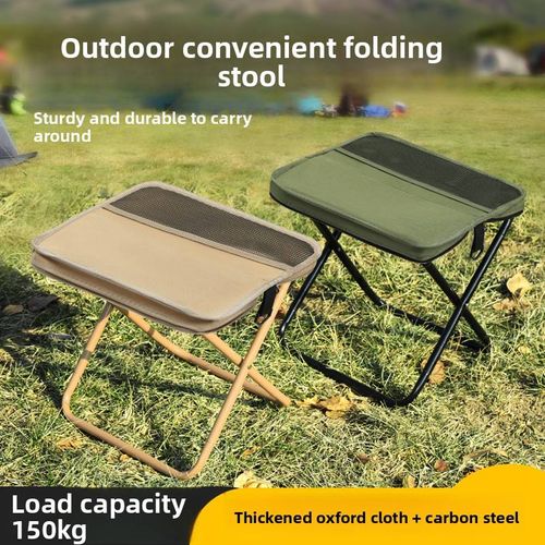 Folding Stool for Outdoor Leisure Camping and Hiking Fishing Trips Convenient Shoulder Bag Style Portable Stool for Storage