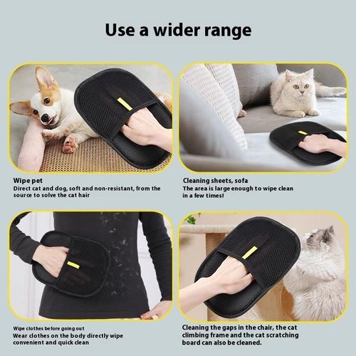 Hot Sale Two-Way Brush Static Dust & Hair Removal Gloves Household Magic Tool for Sofa Clothing Pet Hair Removal Lint Roller