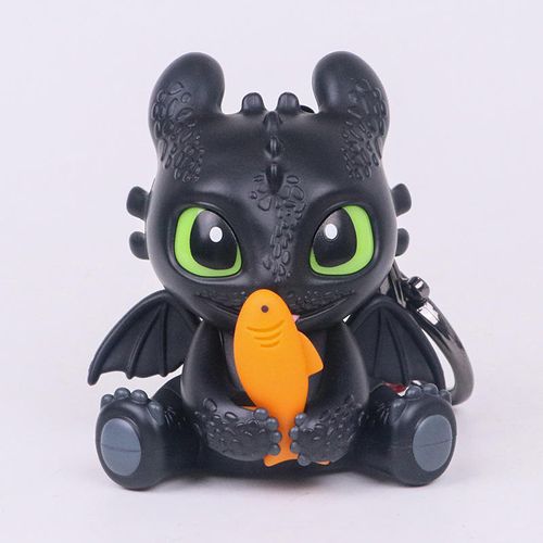 Cartoon Toothless Dragon Trainer Night Fury Fish Keychain Pendant Car Backpack Decoration Small Gift for Graduation Wholesale