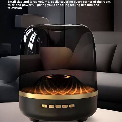Hot New for Harman Kardon Glass 5th Generation Wireless for Bluetooth Subwoofer RGB Lighting Desktop Speaker for Home Theatre