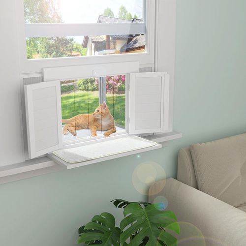 Wholesale Wood Universal Cat Window Perch Catio with Waterproof Cat Window Box Use for Window Catio for Indoor Cat