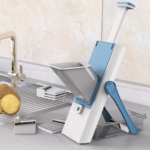 New Arrival Multi-functional Food Potato Cutter Strips Julienne Dicer Safe Mandoline Slicer 5 in 1 Vegetable Chopper
