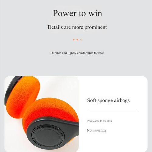 Hot-Selling Orange Over-Ear Bluetooth Headphones – Retro Wireless Style