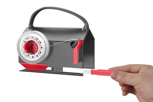 Manufacturer 2 Packs Wrapping Paper Cutter and Tape Dispenser Dual Use for Christmas Holiday Gift Wrap