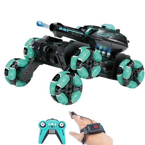 Stunt Chariot 6-Wheeled Water Bomb RC Drift Stunt Car Toys with Drifting Function 2.4GHz and Watch Remote Control for Kids