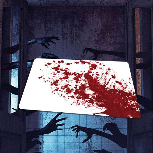 Color-Changing Blood Stain Carpet – Quick-Dry Red Bath Mat, Halloween Prank Bath Mat
