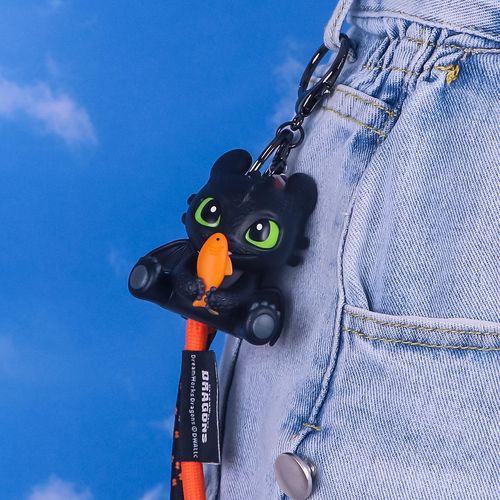Cartoon Toothless Dragon Trainer Night Fury Fish Keychain Pendant Car Backpack Decoration Small Gift for Graduation Wholesale