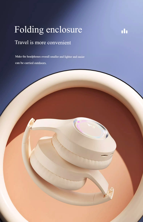 New M3 Wireless Bluetooth Headset Headset RGB Light Effect Plug Card Foldable