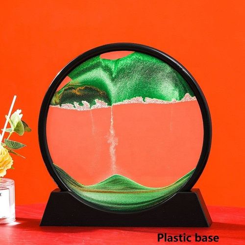 Home Innovation 3D Quicksand Painting Decompression Art Hourglass Decoration – Living Room Desktop    Office Landscape Painting Craft, Light Luxury Gift for Men and Women