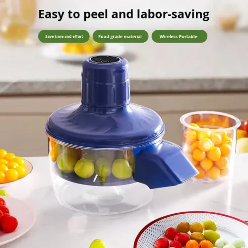 Fully Automatic Electric Fruit Peeler for Grape Garlic and Green Peels Smart Household Commercial Use USB Powered Magic Tool