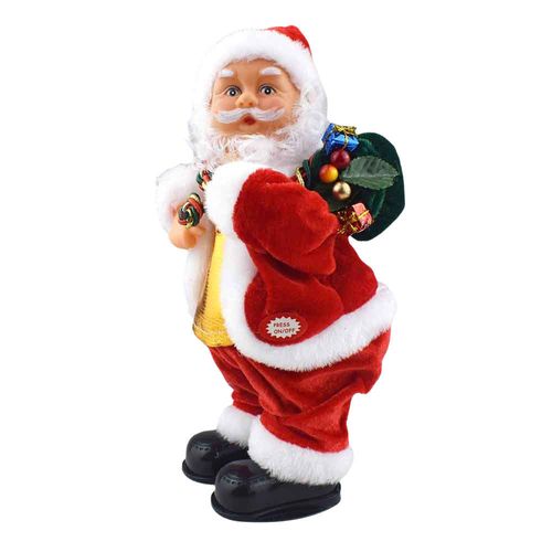 Twist Wring Santa Moving Dancing Santa Claus with Music Animated Christmas Singing Toys for Kids Shake the Buttocks Play Guitar