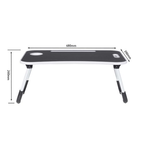 Design Cheap Price Small Folding Table on the Bed for Student Dormitory Laptop Table With Slot