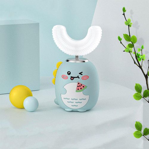 3 Modes 360 Degrees Easy Use Cartoon Rechargeable 3D Food Grade Silicone U Animal Kids Electric Toothbrush