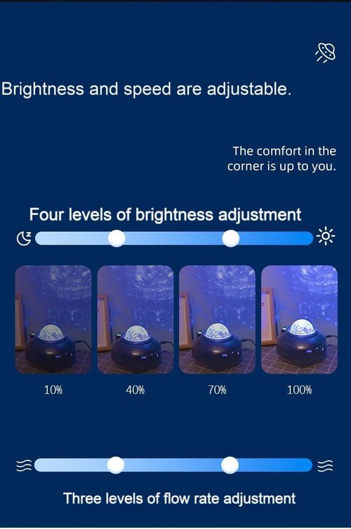 Aurora RGB Smart Speaker ABS Modern LED Night Light Touch Control Kids Bedroom Music Player Star Light Projector Middle